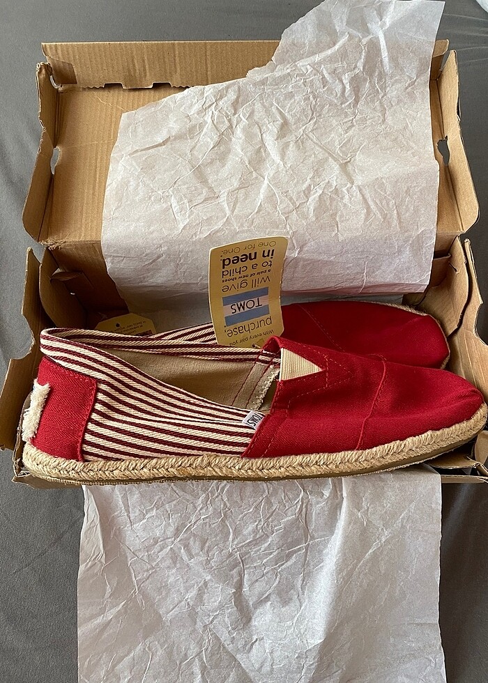 Sıfır TOMS University Classics Red Stripe 43,5 - Görsel 2