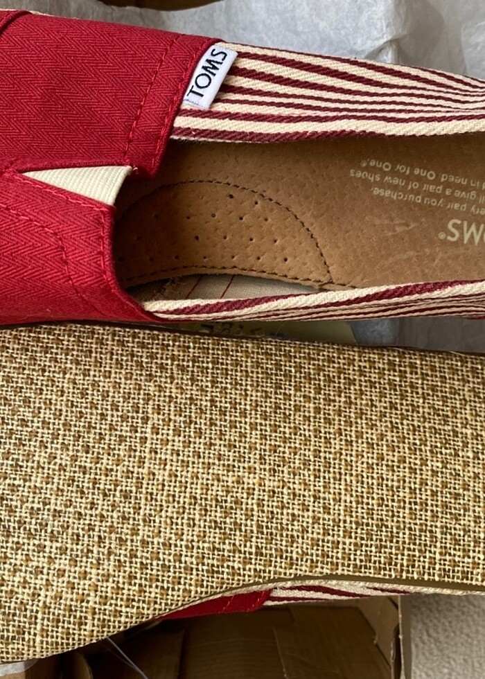 Sıfır TOMS University Classics Red Stripe 43,5 - Görsel 4