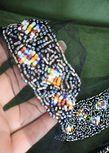 Boncuk işleme yakalar - Görsel 7