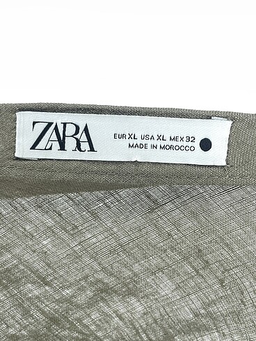 xl Beden haki Renk Zara Kısa Elbise %70 İndirimli.