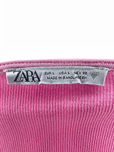 l Beden pembe Renk Zara Mini Üst %70 İndirimli.