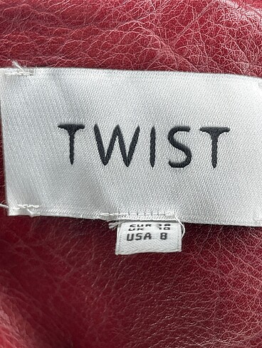 38 Beden bordo Renk Twist Ceket %70 İndirimli.