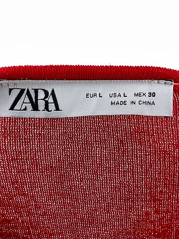 l Beden kırmızı Renk Zara Hırka %70 İndirimli.