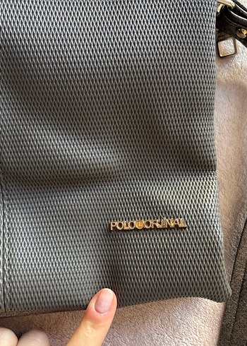 Gri polo orijinal askili canta - Görsel 5