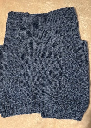 Düğmeli Lacivert Erkek Çocuk Triko Yelek - Görsel 2