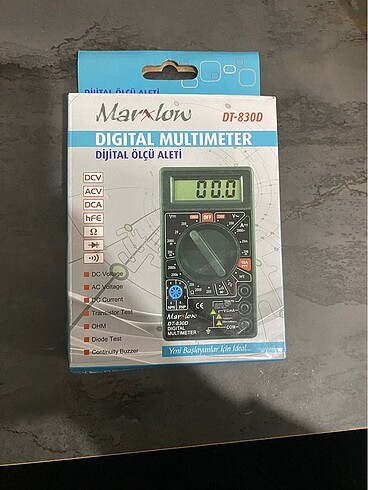 DIGITAL MULTİMETRE SIFIR MARXLOW DT830D
