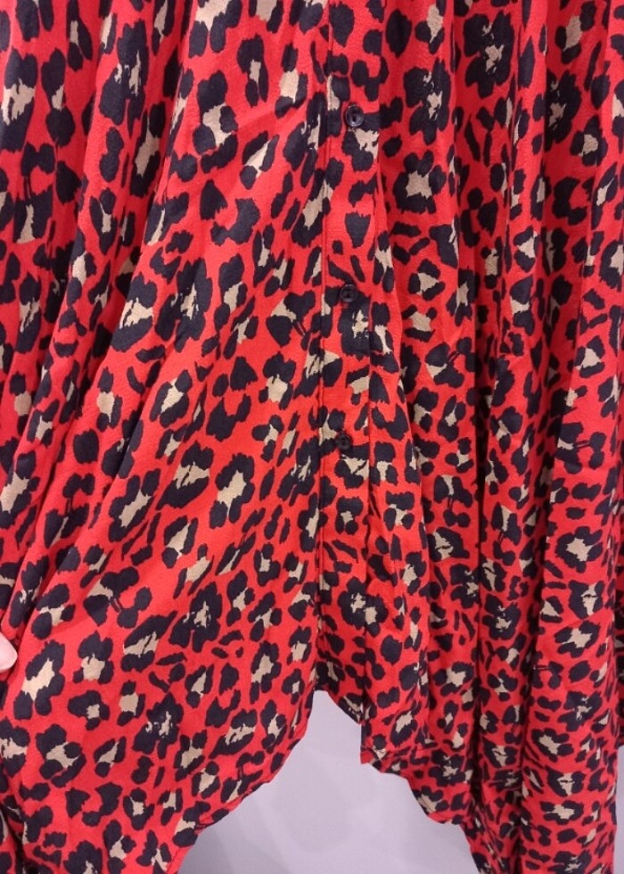 Etiketli 38 beden Çan kesim Elbise Koton - Görsel 4