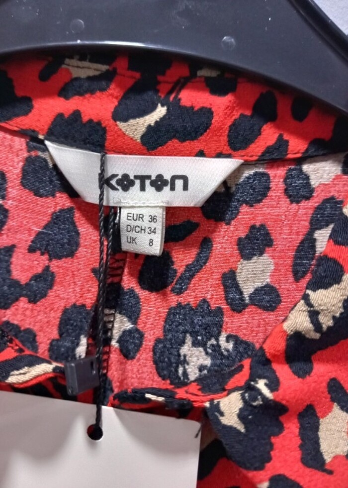 Etiketli 38 beden Çan kesim Elbise Koton - Görsel 5