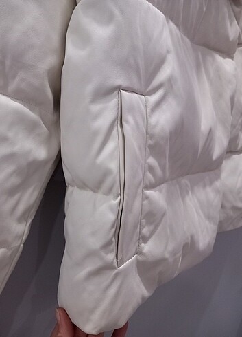 Etiketli Koton deri sisme mont 38-40 bedene uyumlu - Görsel 7