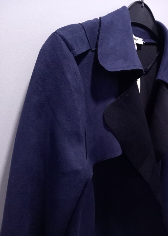 Koton Nubuk Süet Trenckot Pardesu - Görsel 4