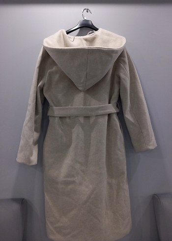 Kemerli Bej Uzun Kadın Kaban - Görsel 4