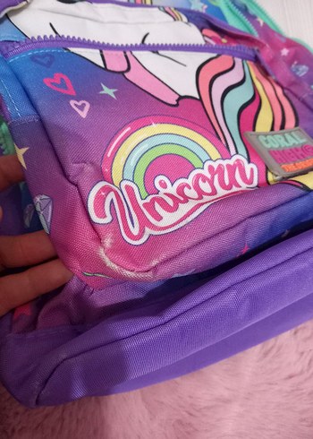Coral High Su Yeşili Lavanta Unicorn Okul Çantası Seti - Görsel 8