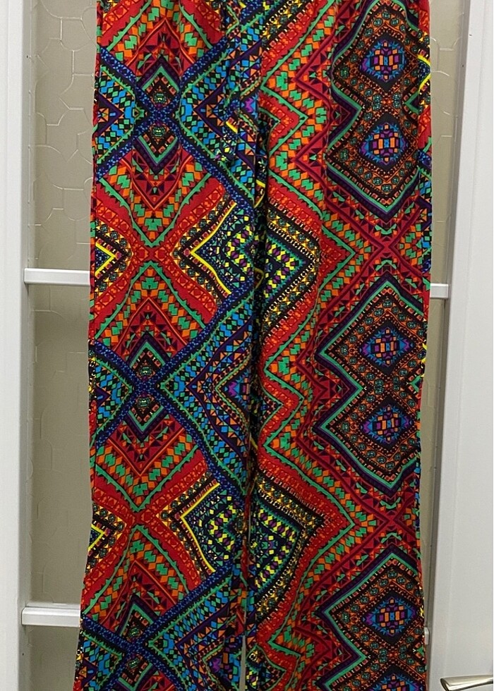 Etnik desen 38 Beden yazlık pantolon - Görsel 3