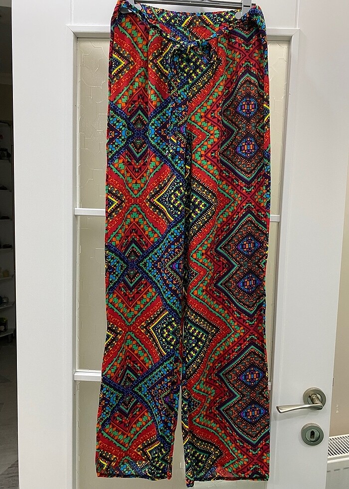 Etnik desen 38 Beden yazlık pantolon - Görsel 5