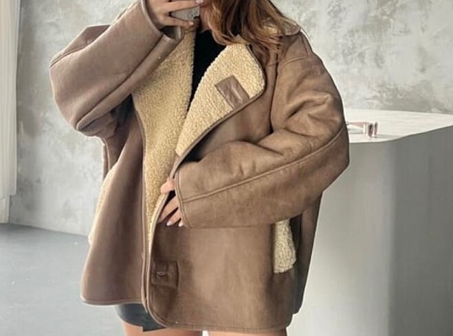 Peluş mont