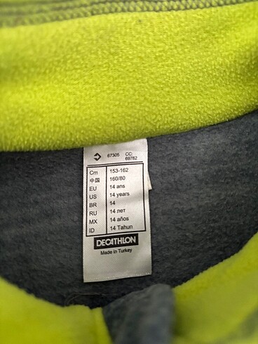 13-14 Yaş Beden Polar sweat