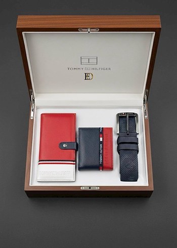 Tommy Hilfiger Kırmızı Erkek Çocuk Cüzdan ve Kemer Seti - Görsel 11