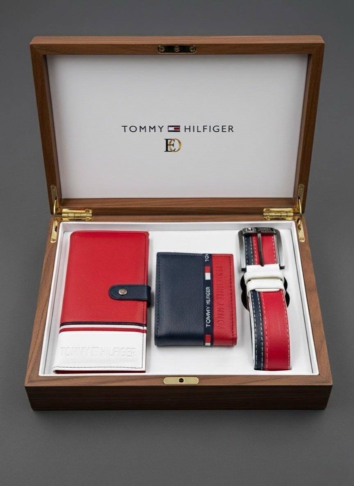 Tommy Hilfiger Kırmızı Erkek Çocuk Cüzdan ve Kemer Seti - Görsel 4