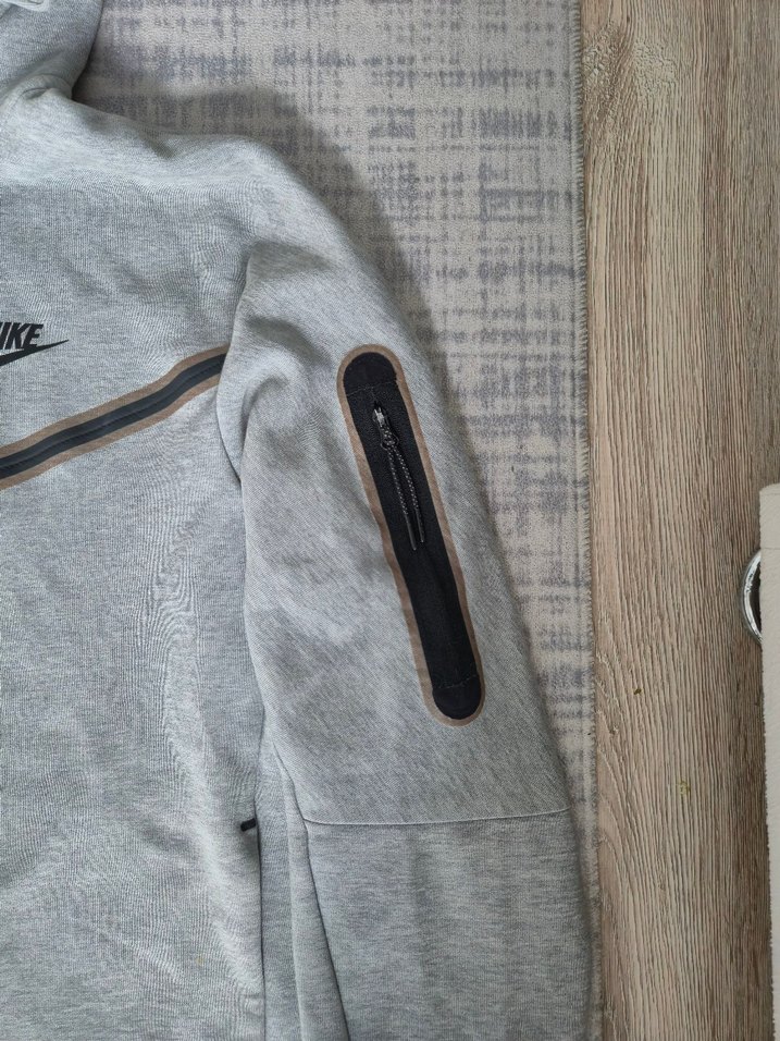 Gri Nike Fermuarlı Erkek Sweatshirt - Görsel 3