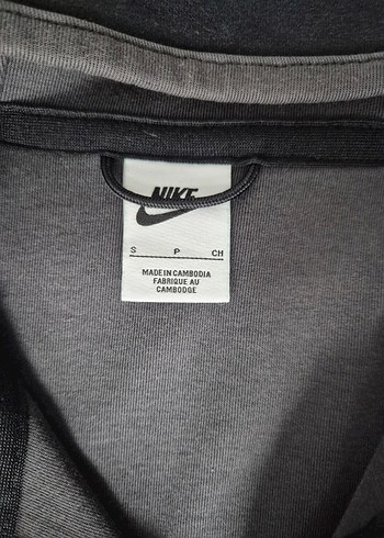 Nike Gri Fermuarlı Kapüşonlu Erkek Sweatshirt - Görsel 4