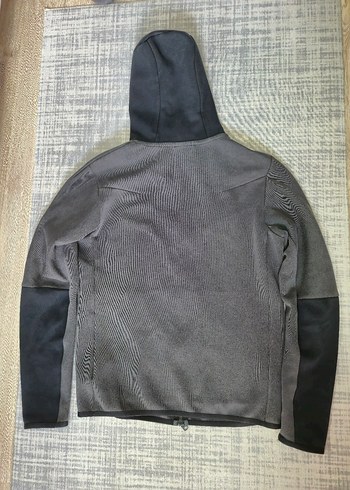 Nike Gri Fermuarlı Kapüşonlu Erkek Sweatshirt - Görsel 6