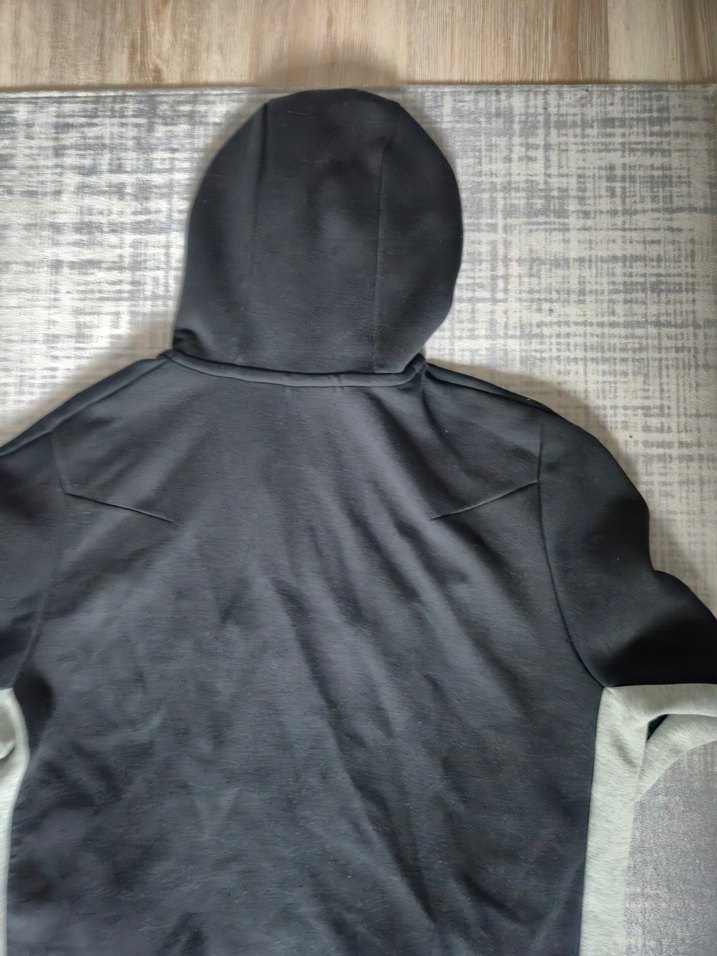 Erkek Gri Kapüşonlu Fermuarlı Sweatshirt - Görsel 5