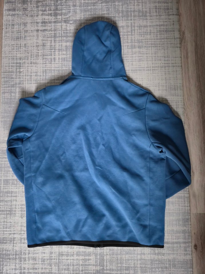 Nike Kapüşonlu Mavi Fermuarlı Sweatshirt - Görsel 4