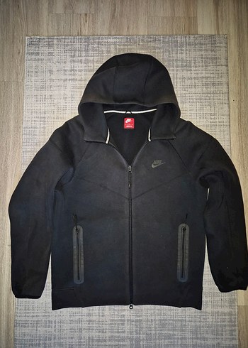 Nike Siyah Erkek Fermuarlı Sweatshirt