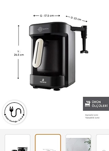 Karaca barista kahve makinesi  - Görsel 4