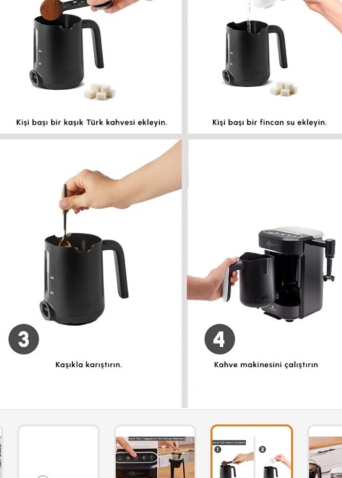 Karaca barista kahve makinesi  - Görsel 5