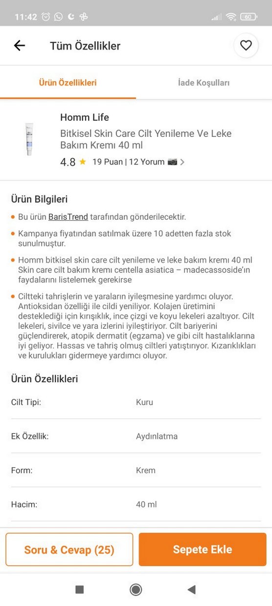 Homm Life Bitkisel BB Krem 40 ml - Görsel 2