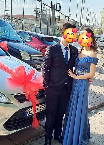 s Beden mavi Renk Abiye