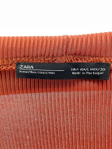 l Beden turuncu Renk Zara Bluz %70 İndirimli.