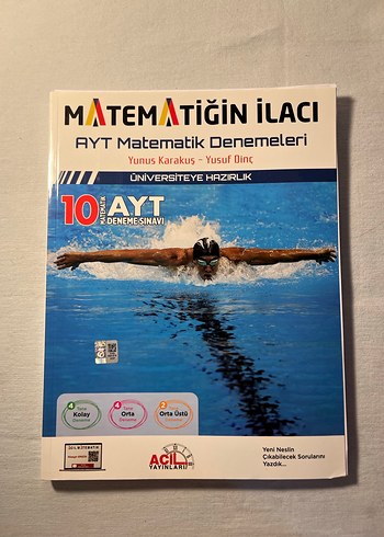 Matematiğin İlacı AYT Matematik Denemeleri Kitabı