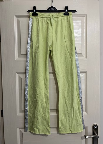 Kız Çocuk Rahat Kesim Pastel Yeşil Eşofman Altı - Görsel 2