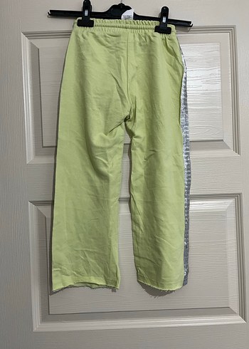 Kızlar için Gevşek Kesim Yeşil Eşofman Altı - Görsel 3