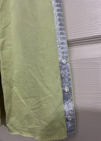 Kızlar için Gevşek Kesim Yeşil Eşofman Altı - Görsel 4