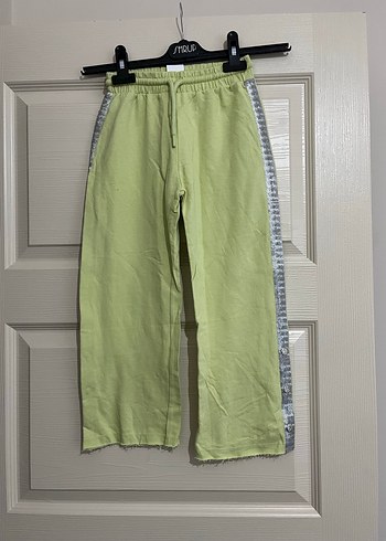 Kızlar için Gevşek Kesim Yeşil Eşofman Altı - Görsel 2