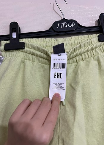 Kızlar için Gevşek Kesim Yeşil Eşofman Altı - Görsel 6