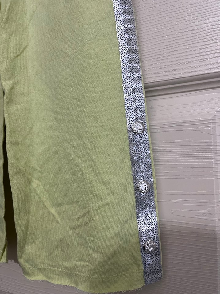 Kızlar için Gevşek Kesim Yeşil Eşofman Altı - Görsel 4