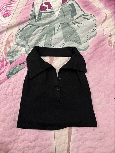 Polo yaka crop