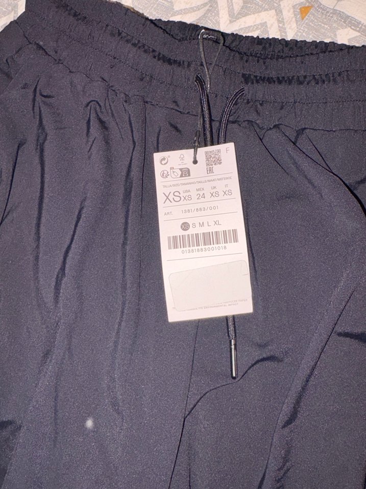 Siyah Pilili Mini Kadın Şort etek - Görsel 2