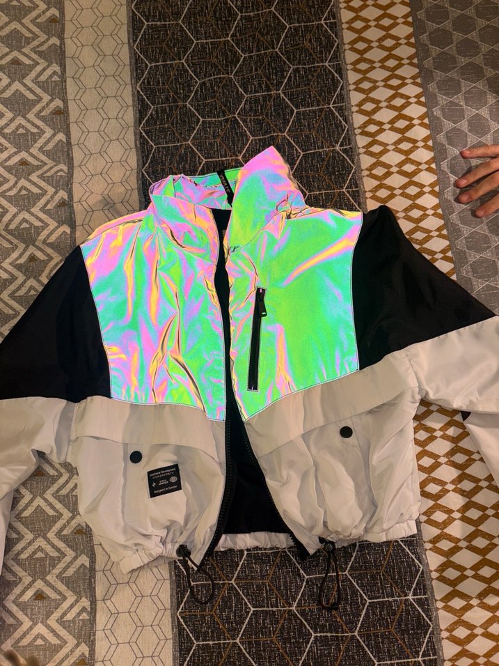 Pull bear ince hologram ceket - Görsel 2