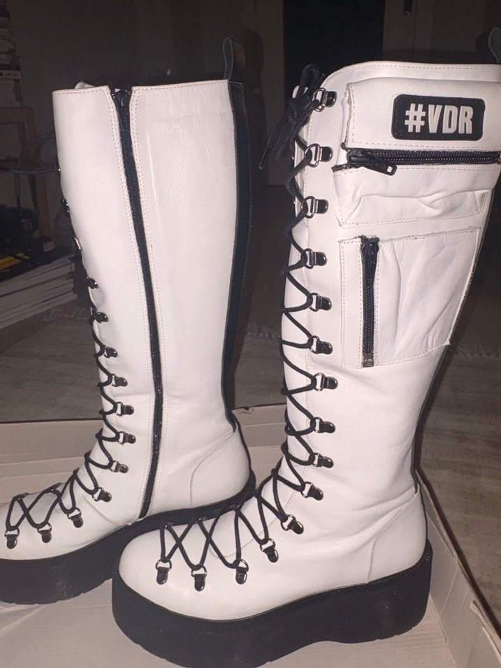 Vdr Beyaz Platform Topuklu bot - Görsel 3