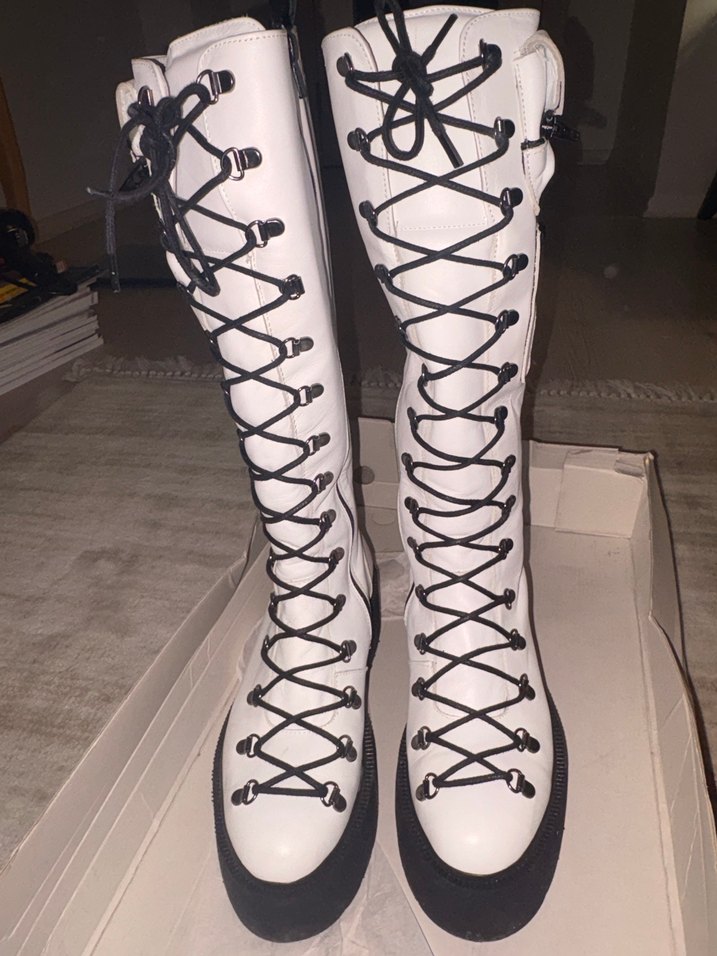 Vdr Beyaz Platform Topuklu bot - Görsel 2