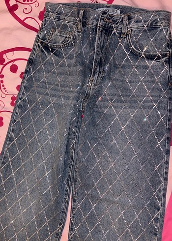 Mavi taşlı jean - Görsel 2