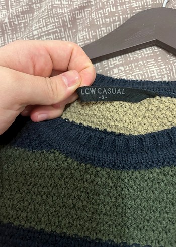 Çizgili Triko Kazak - Görsel 4