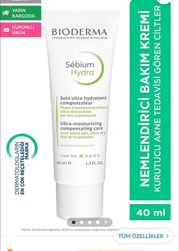 Bioderma Sebium Hydra Nemlendirici Krem 40 ml - Görsel 4