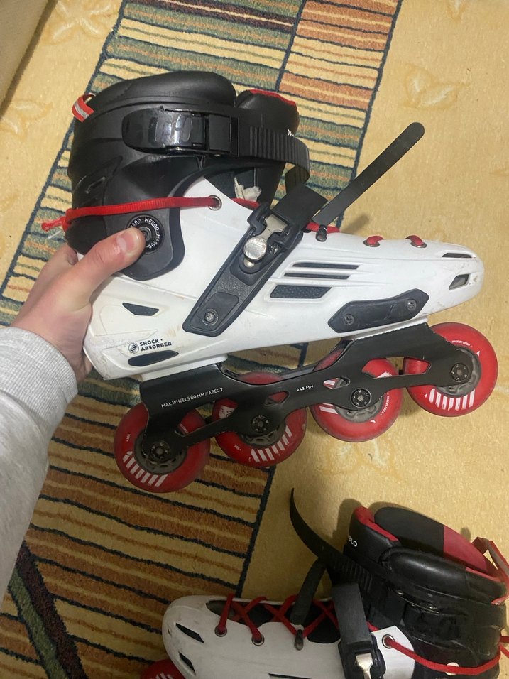 Erkek Beyaz Bağcıklı Spor Paten - Görsel 2