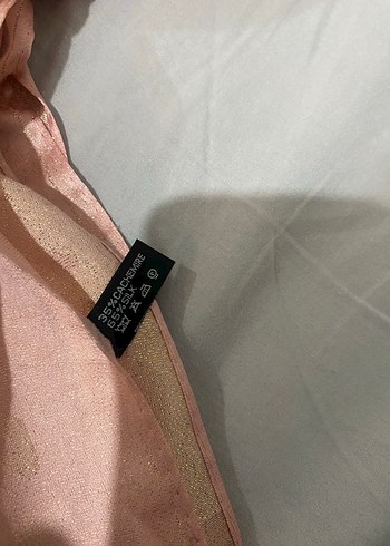 Fendi simli ipek/kaşmir şal - Görsel 3